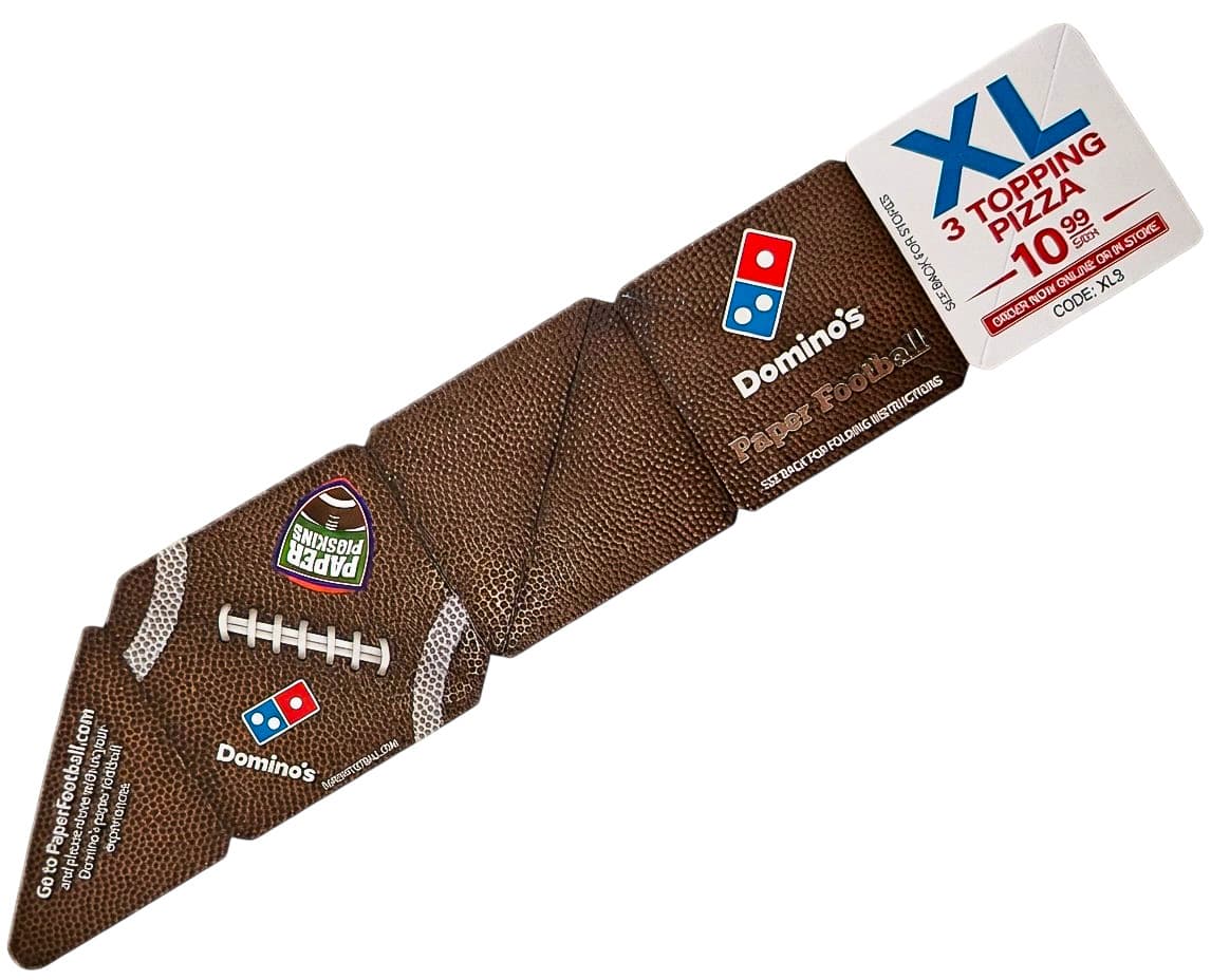Branded paper football for promotions